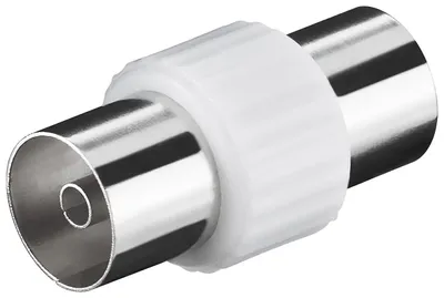 Produktbild von Goobay Koax-Adapter: Koax-Buchse > Koax-Buchse, Adapter-Buchse aus Kunststoff