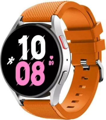 Produktbild von Strap-it Samsung Galaxy Watch 5 - 44mm Silikonarmband (Orange)