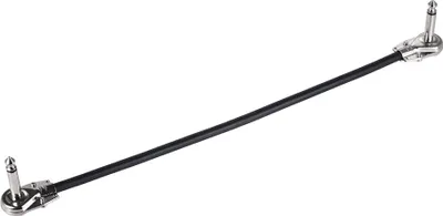Imagen del producto de Cables de conexión para guitarra ZJchao, calidad premium, de 30 cm (12 pulgadas) con conector en ángulo recto, con conductores de cobre libre de oxígeno (OFC), para pedales de efectos de guitarra, color  y plateado, paquete de 6 (3 paquetes de 30 cm)
