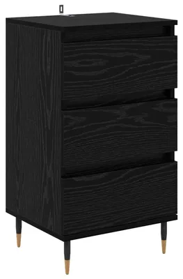 Image de Buffet avec tiroir Chêne noir 35 x 40 x 70 cm Bois d'ingénierie