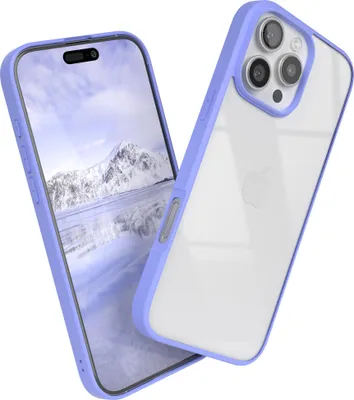 Produktbild von EAZY CASE Clear Hybrid Bumper Hülle für Apple iPhone 16 Pro Max, Handyhülle stoßfest mit Kameraschutz, Handycase dünn in Blau