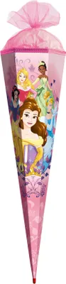 Produktbild von ROTH Schultüte groß Disney Princess 85 cm eckig Tüllverschluss ROT(H)-Spitze Zuckertüte Schulanfang