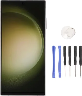 Produktbild von Bildschirmersatz für Galaxy S23 Ultra 5G LCD-Display Touch-Digitizer-Baugruppe mit Rahmen und Reparaturwerkzeugen Lila