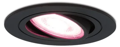 Produktbild von hoftronic smart LED Einbaustrahler 5,5W GU10 RGBWW Schwarz IP20 schwenkbar