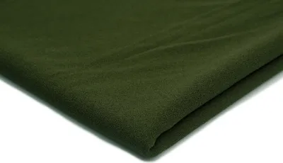 Image de Tissu plongée en crêpe, olive foncé, 50 x 150 cm