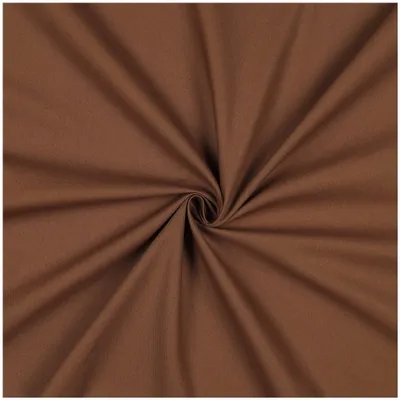 Baumwoll-Popeline 2003 beigebraun – Uni Baumwollstoff Meterware mit Oeko-Tex Zertifikat.