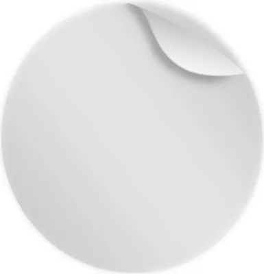 Produktbild von itenga Sticker 4cm rund transparent Siegeletiketten 50erPack