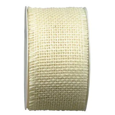 Produktbild von JUTE 6cm Band Juteband Tischband Dekoband 6cm/10m Weiß