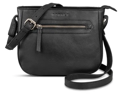 Produktbild von ROYALZ "Cheyenne" Vintage Handtasche Damen klein Leder - Echtleder Umhängetasche für Alltag City Ausgehen - Damenhandtasche als moderne Crossbody oder Schultertasche