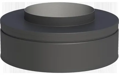 Produktbild von Jeremias DW-Black Mündungsabschluss Ø 180mm doppelwandig Edelstahl schwarz für Regelfeuerstätten Öl Gas Festbrennstoffe RAL 9011MB