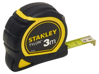 Produktbild von Bandmaß Tylon, 3 Meter (schwarz/gelb, 12,7mm)