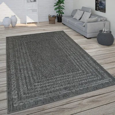 Produktbild von In- & Outdoor Teppich Für Balkon Terrasse, Küchenteppich Im Modernen Skandi-Look Grösse 80x150 cm