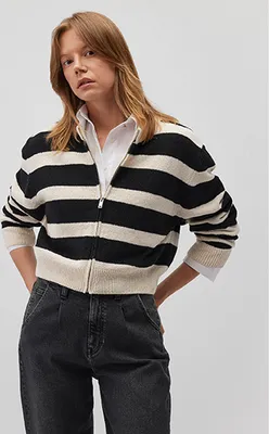 Zdjęcie produktu dla Kardigan Slim Fit Sweter na zamek | XL