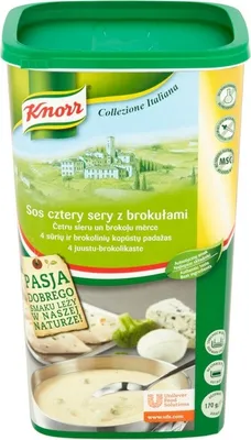 Produktbild von Knorr Danie Gotowe 4 Sery z Brokułami 900 g