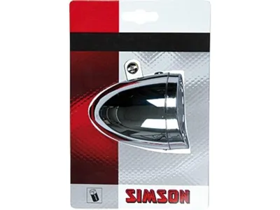 Zdjęcie produktu dla SIMSON akumulator LED reflektor "Classic" SB-pakowany, opis produktu holenderski, w tym baterie chromowane