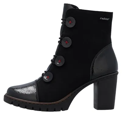 Produktbild von Stiefeletten mit Absatz, Gummizug und Reißverschluss von Nabukino