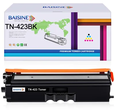 Produktbild von BAISINE TN423BK TN-421BK Kompatibel für Brother TN-423 TN-421 TN-423BK für MFC-L8690CDW MFC L8690CDW DCP-L8410CDW MFC-L8900CDW HL-L8260CDW HL-L8360CDW HL-L9310CDW MFC-L9570CDW MFC-L8610CDW, 1 Schwarz