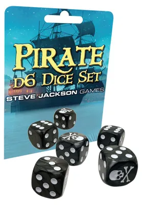 Produktbild von Pirate Dice D6 Dice Set - Würfelset - Steve Jackson Games
