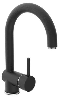 Produktbild von eisl Küchenarmatur FUTURA C, 360° schwenkbarer Wasserhahn Küche mit Energiesparfunktion in Schwarz matt
