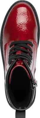 Zdjęcie produktu dla MARCO TOZZI damskie buty za kostkę sznurowane płaskie zamek błyskawiczny 2-25282-41, rozmiar:38 EU, kolor:Czerwony
