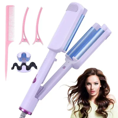 Produktbild von 32mm Welleneisen für Haare Beach Waves Lockenstab Anti-Frizz Ionen Welleneisen