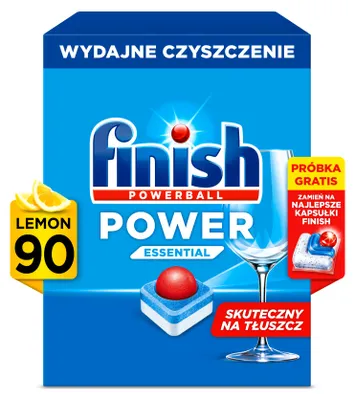 Produktbild von FINISH Power Essential Zitrone 90 Tabs + 2 ULT