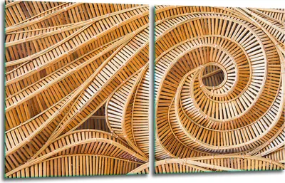 Produktbild von Herdabdeckplatten 2x40x52 Glaskeramikkochfeld 2-Teilig Glas Spritzschutz Holz