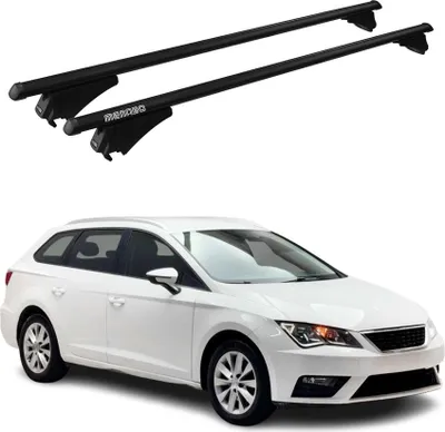 Obrázok produktu pre Tiger priečne strešné nosiče pre Seat Leon III 2012–2020, čierne