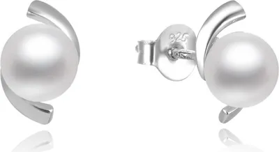 Obrázok produktu pre Elegantné strieborné perlové náušnice AGUP2668P