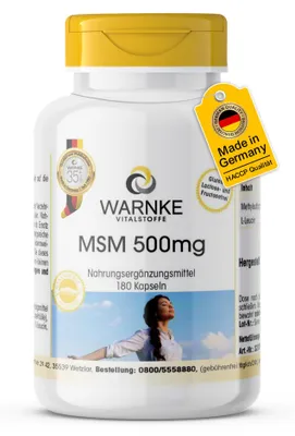 Productafbeelding van MSM 500mg, 180 tabletten