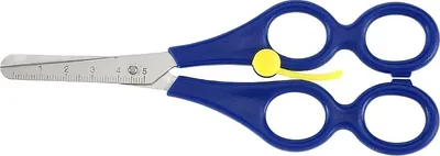 Immagine prodotto di Forbici per bambini a lama dritta con manico in plastica (blu); Kretzer Solingen ECO