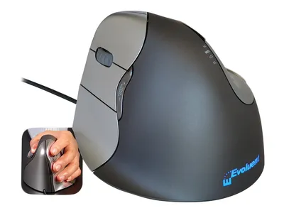 Image de Evoluent Maus VerticalMouse 4 Links grey USB retail