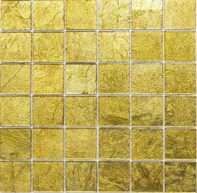 Produktbild von Mosaikfliese Transluzent Glasmosaik Crystal gold Struktur MOS120-0746