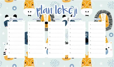 Obrázok produktu pre Magnetický plán lekcie safari pre deti, 30 x 17,5 cm