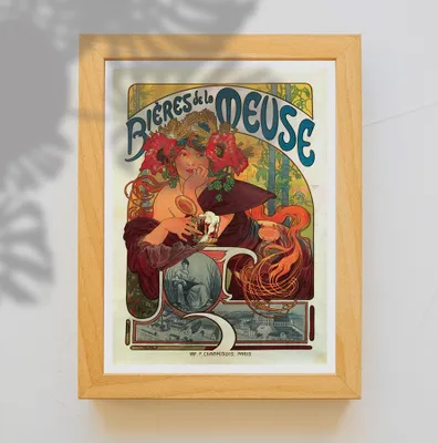 Produktbild von Dekoratives Plakat - Werbung für Biergetränke - A2 (42 cm x 59,5 cm)
