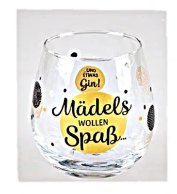 Produktbild von Whiskyglas, Wasserglas oder auch Weinglas mit Spruch Maedels wollen Spass""