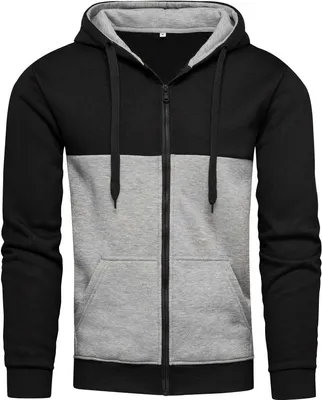 Obrázek produktu pro Recea Pánská mikina na zip Paoraer černo-šedá XXL