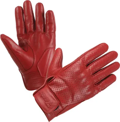 Image de Modeka Hot classic gants en cuir rouge 6
