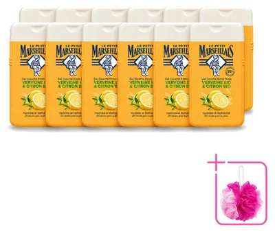 Obrázek produktu pro 12 kusů sprchového gelu Le Petit Marseillais, citron a verbenka, objem 250 ml, výhodný balení