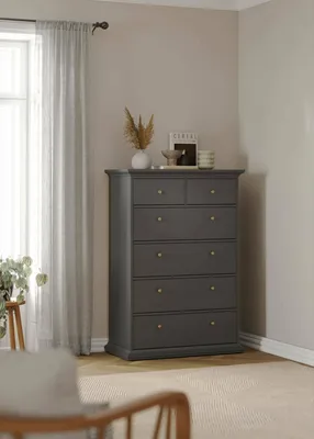 Obrázok produktu pre Komoda - sivá 48,5x96,2x139,48h cm