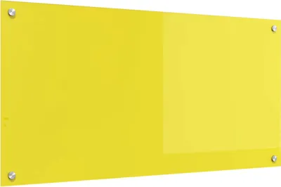 Obrázok produktu pre Kuchynský obklad Žltá 100 x 50 cm tvrdené sklo