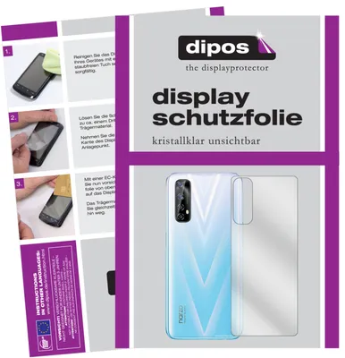 Produktbild von 2x Schutzfolie für Oppo Realme Narzo 20 Pro Rückseite klar Displayschutzfolie Folie Display Schutz dipos