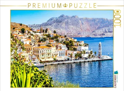 Zdjęcie produktu dla CALVENDO Puzzle. Motyw z kalendarza. Urocze Symi. | 1000 elementów. Rozmiar układanki: 64 x 48 cm. Puzzle fotograficzne na radosne chwile
