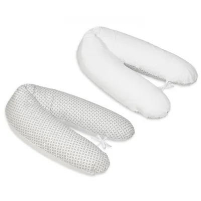 Image de Coussin de maternité  plusieurs fois avant/après l'accouchement carreaux gris-blancs