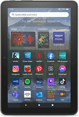 Produktbild von Amazon Fire HD 8 Plus (2022) Tablet, 32 GB, 20,32cm (8 Zoll) mit Spezialangeboten, Grau