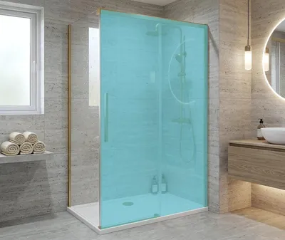 Obrázek produktu pro Gelco LUXOR GOLD MATT boční stěna 1000mm, čiré sklo - GU5610G
