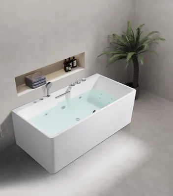 Produktbild von Whirlwanne Indoor Whirlpool Badewanne Home Spa Weiß Wanne Relax
