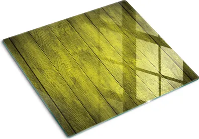 Obrázek produktu pro Kryt varné desky – Kryt na indukční desku – Ochranná skleněná deska – 60x52 cm – Skleněné ochranné desky na sporák – Odolná proti poškrábání a nárazům – Snadné čištění – Hygienická – Tvrzené sklo – Protiskluzové nožičky – Žluté desky