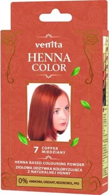 Produktbild von VENITA HENNA COLOR Haarfärbemittel 7 KUPFER 25 g
