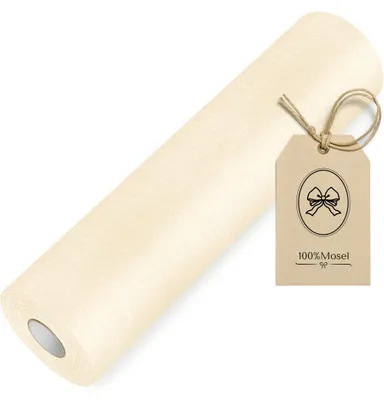 Produktbild von 100%Mosel Vlies Tischläufer, in Vanille Creme (30 cm x 25 m), Tischband